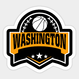 Personalized Basketball Washington Proud Name Vintage Beautiful Sticker